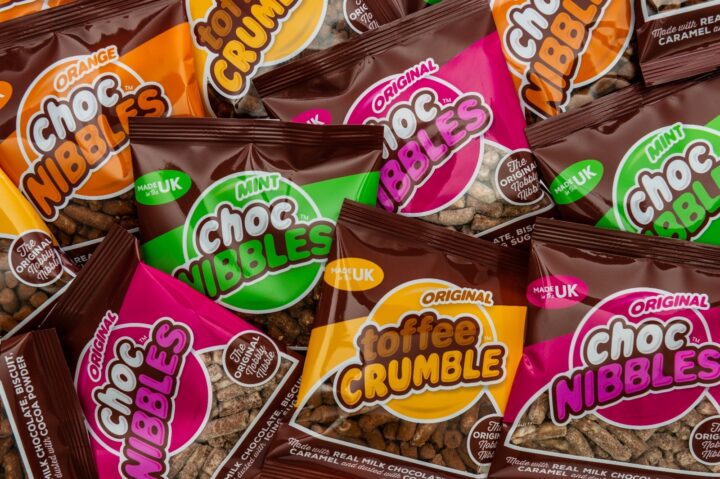 Selection of Choc Nibbles bag flavours